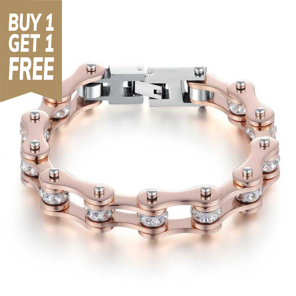 Amazon.com: COOLSTEELANDBEYOND Heavy Sturdy Mens Motorcycle Chain Bike  Chain Bracelet of Stainless Steel Silver Color Polished : Clothing, Shoes &  Jewelry